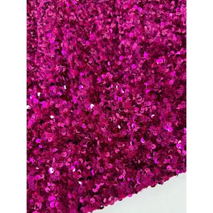 Magenta Sequins on Velvet