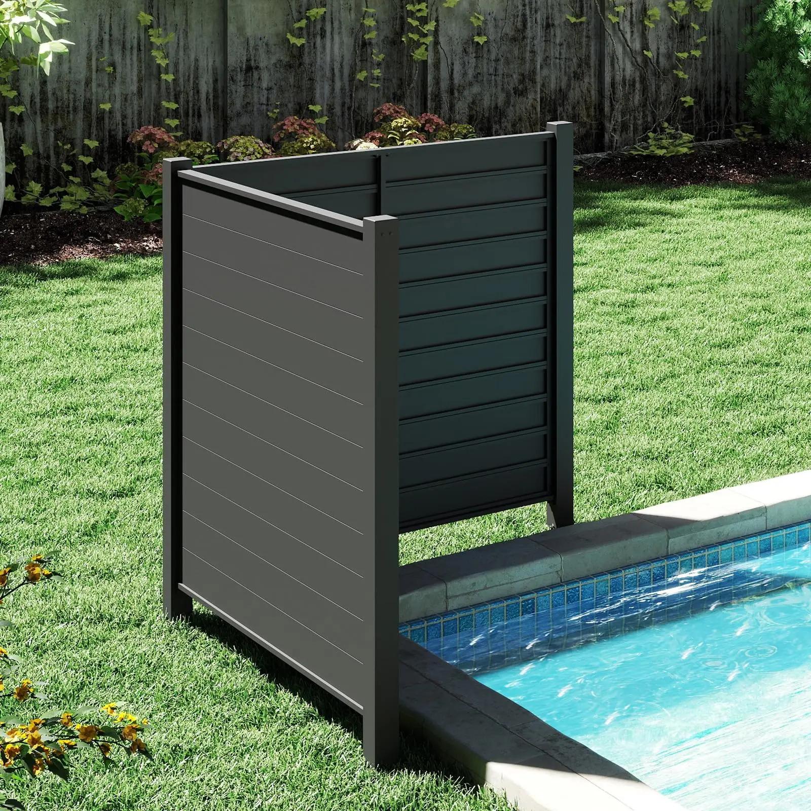 Metal Decorative Fences for Garden Backyard Patio Outdoor Privacy Screens Trash Can Enclosure Air Outdoor Furniture