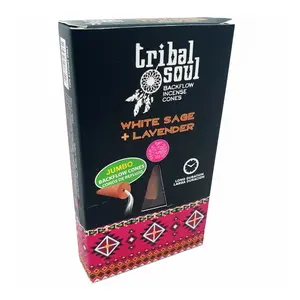 Tribal Soul White Sage Lavender Backflow Incense Cones