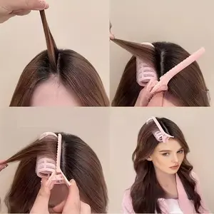 Two-Pack Root Volume Hair Clips, Natural Instant Bangs Curler, No Heat DIY Styling Tool, Suitable for Long and Short Hair, Hair Rollers, Hair Styling Tools