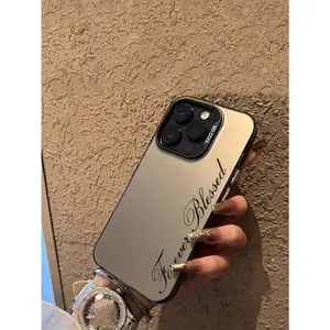 Fashionable Letter Design Phone Case Compatible With IPhone 17, 16, 15, 14, 13, 12, 11 Pro Max, X, XR, XS Max, 8, 7 Plus, With Shock-Resistant Matte Back Cover Compatible With Samsung Series