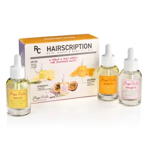 Hairscription Oils Kit: Strength, Nourish & Detox