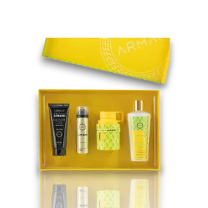 Armaf | Odyssey | Limoni | Fresh Edition | Gift Set | Unisex Fragrance | 16.9 OZ | Eau De Parfum + Perfumed Shower Gel + Shower Gel + Shampoo | Lemon - Sweet Orange & Mandarin