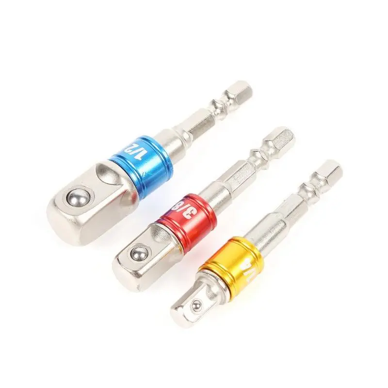Impact Socket Adapter, Cr-V Steel Impact Socket Adapter, Durable Extension Tool, High Speed Nut Driver, Power Tool Accessories for Home and Professional Use, Hex Bit Socket