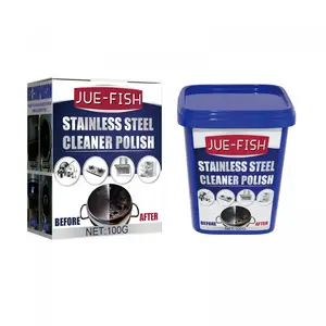 Stainless Steel Cleaning Paste – Kitchen Stove, Cookware, Pot Bottom & Rust Stain Remover, Powerful Grease & Dirt Cleaner for Stainless Steel Surfaces