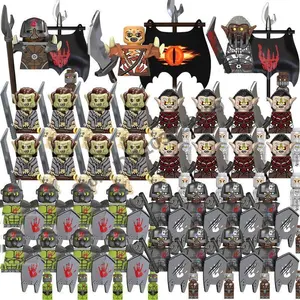 Children Toys Classics Lord Rings Action Figures Building Blocks Elf Knights Orcs Dwarf Soldiers Medieval Wars Characters Bricks