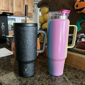 Product Review of 40oz Vacuum Flask, Vacuum Insulated Tumbler, Stainless Steel Water Bottle with Handle, Large Capacity Drinking Cup for Home Office Outdoor Camping from T**e