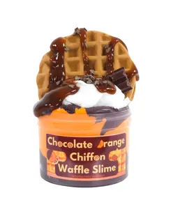 Chocolate Orange Chiffon Waffle Slime Kit - Chocolate Butter Slime - Scented Slime - Imagination Harvest Slime Kit