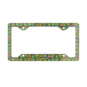 Cowabunga! Ninja Turtles License Plate Frame - Retro 80s Cartoon Mutant Hero Car Decor