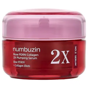 Numbuzin No.2 Rose PDRN Collagen 2X Plumping Serum, 1.01 fl oz (30 ml)