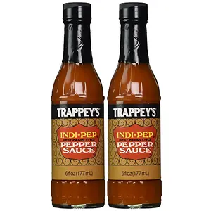 Indipep West Indian Style Pepper Hot Sauce – 6 fl oz Bottles, 2 Pack