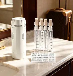 4-Piece 30ml Leak-Proof Refillable 4-in-1 Travel Toiletry Dispenser Bottles, Portable Luggage Organizer for Shampoo, Conditioner, Lotion, Daily Accessory Christmas Gift (Home Improvement, Outdoor Lighting Compatibility Note)