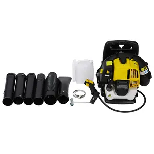Garvee Backpack Leaf Blower Gas Powered,2-Stroke,52CC Backpack Blower for Lawn Care,Easy to Start,530CFM Powerful,EPA Passed,Yellow
