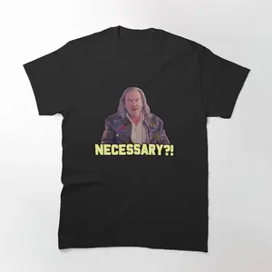 Dodgeball Rip Torn Necessary?! T-Shirt Hilarious and Quirky Design Inspired by Dodgeball Perfect for Comedy Movie Fans and Casual Wear Unique T-Shirt