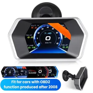 3'' Head-Up Digital Dashboard Speedometer for OBD2-enabled Cars (2008+) Gauge Speedometer,  Supports KM/H & MPH, OBD Multifunction LCD Display,