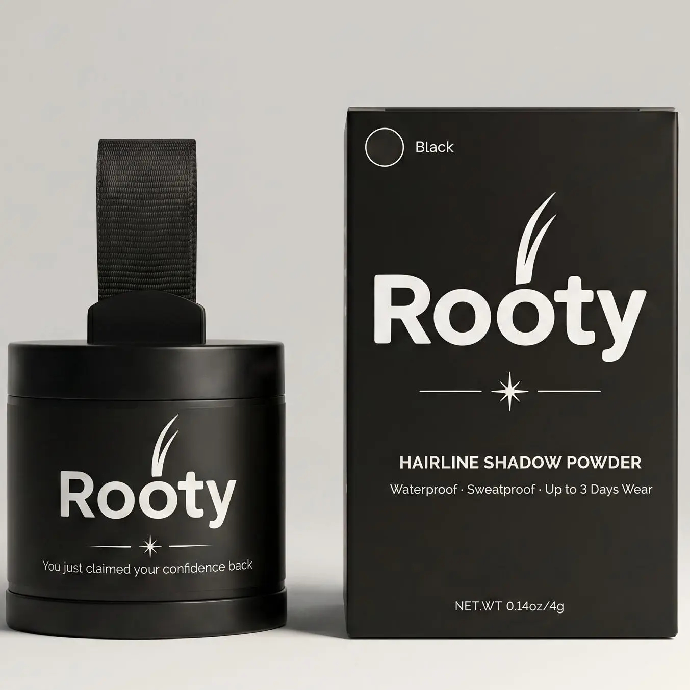 Rooty 2.0 Hair Powder - Quick Mess-Free Application, Sweat & Water Resistant, Perfect Color Match, Lasts Up to 48 Hours