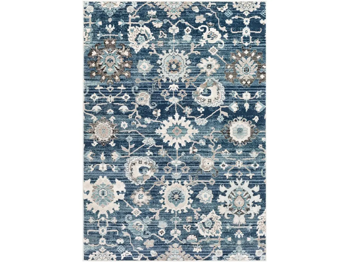 Livabliss MEP2310-1616 Machine-Woven Medium Gray Medium-Pile Indoor Mesopotamia Area Rug, 18 in. Carpet