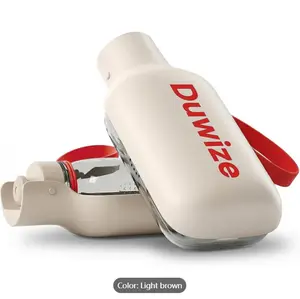 Portable Dog Water Bottle - 19 oz, Exclusive Latest Large Wide - Mouth Folding Design, Durable Handle Strap, Food - Grade Plastic, Ideal for Walking, Hiking Outdoor Travel