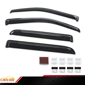 Window Visors Vent Rain Guards Fit For 09-14 Ford F150 Supercrew Cab / Crew Cab