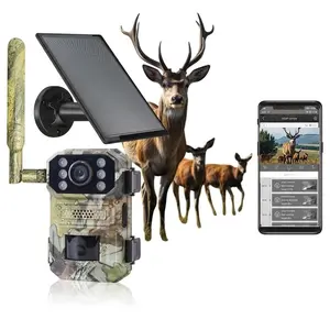 Us Version 4g Lte Cellular Security Camera, Night Vision, Waterproof, 2.7k Video, 14mp Photo, Solar Panel, Ip66, Hunting & Wildlife Observation