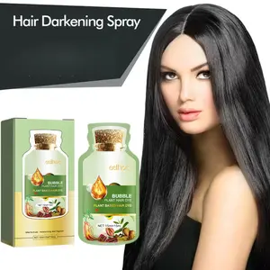 Natural Plant Hair Dye, New Botanical Bubble Hair Dye 30ml 10Packs/Box, Pure Plant Extract for Grey Hair Color Bubble Dye, New Botanical Bubble Hair Shampoo(