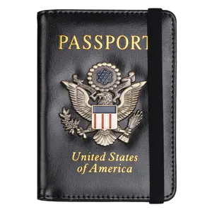 RFID Passport Holder Cover Wallet Travel Essentials Leather Travel Wallet Rfid Blocking Case Vacation Travel Must Haves Travel Accessories for Men Women