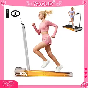 【Upgraded Version】Yagud Walking Pad with Wheels,Remote Control, LED Display, Portable Under Desk Treadmill for Small Spaces, Home/Office Exercise Equipment Fitness Workout Calories
