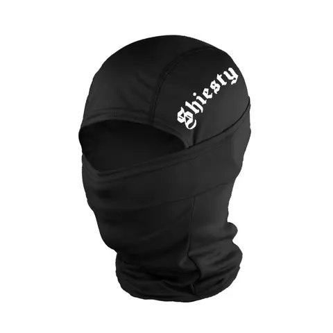 Letter Print Ski Mask for Men & Women, Fitted Woven Fabric Design, All-Season Outdoor Sports Accessory, Sporty Style Balaclava Face Cover, Balaclava Ski Masks, Gaiter Mask