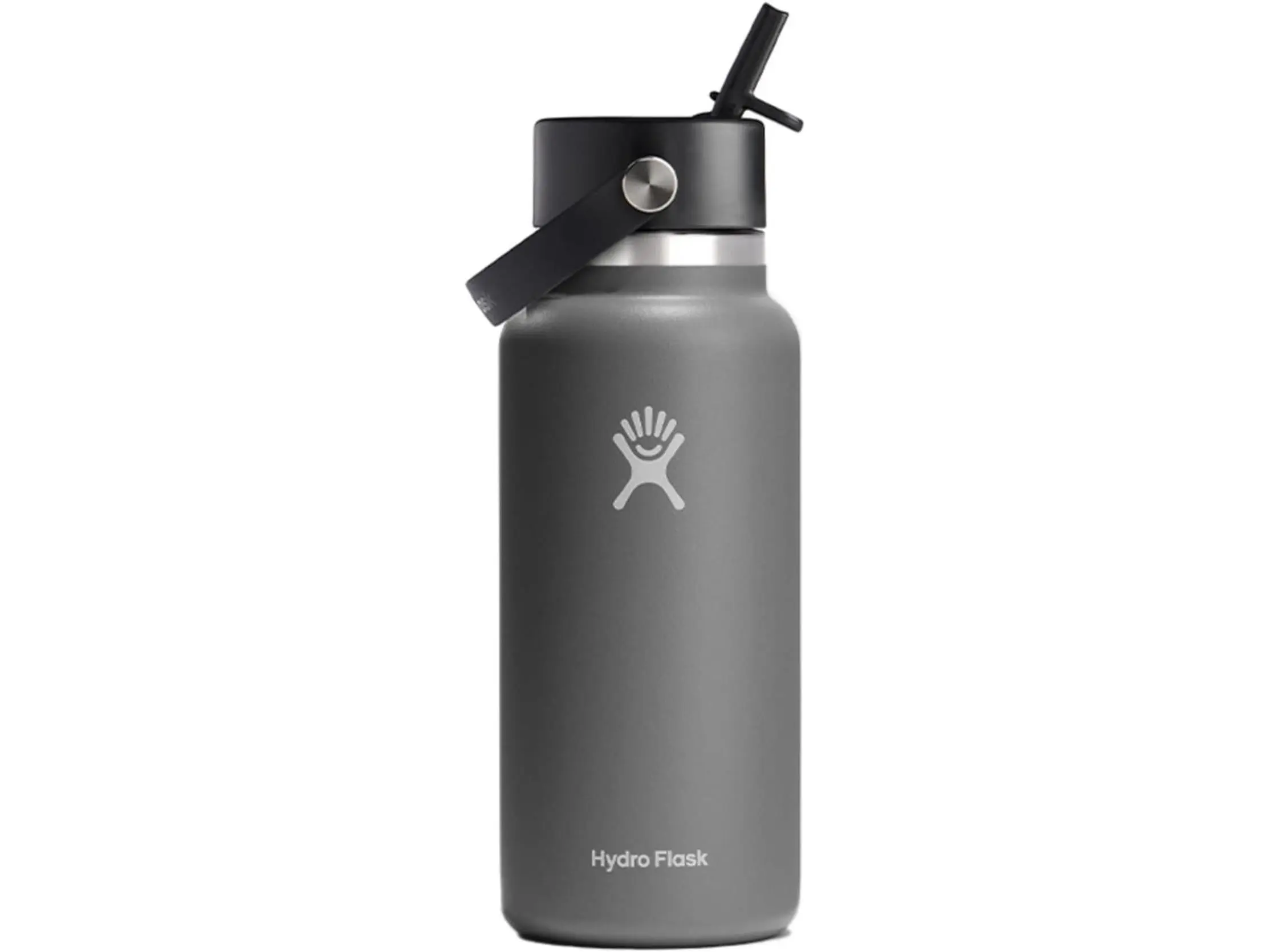 Hydro Flask W32BFS010 32 oz Vacuum Insulated Stainless Steel Water Bottle Flask - Wide Closeable Straw Lid - Stone