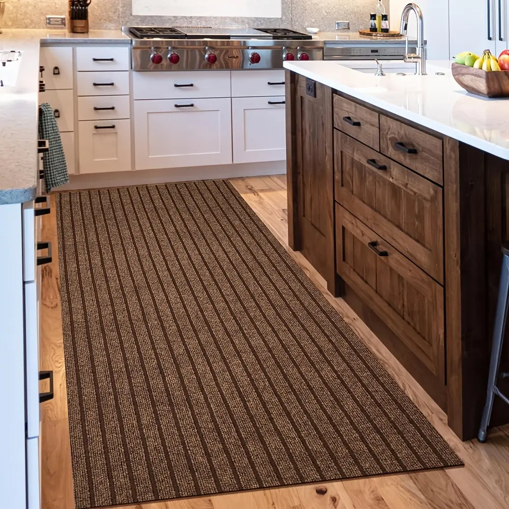 1pc (1800G/Square Meter) Runner Carpet with Rubber Backing, Kitchen Rugs And Mats, Non-Slip Laundry Room Carpet, Washable Indoor And Outdoor Carpet, Area Rug Mat for Entryways, Balcony