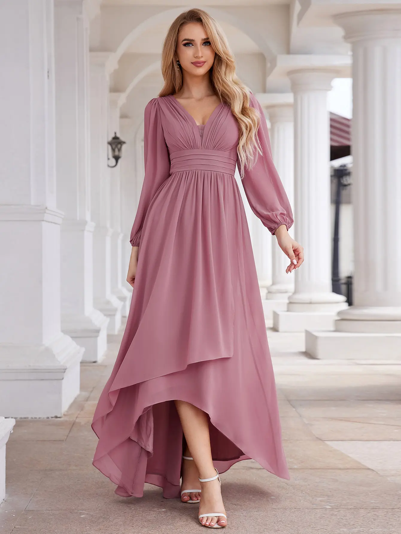 Ever-Pretty Fall A-Line Pleated See-Through Long Lantern Midi Chiffon Bridesmaid Dress 02043 - Elegant Chic Women's Wear Basic Cute Minimalist Pink V-neck ,wedding guest dress, Formal dress - TikTok Shop Ever-Pretty Fall A-Line Pleated See-Through Long Lantern Midi Chiffon Bridesmaid Dress 02043 - Elegant Chic Women's Wear Basic Cute Minimalist Pink V-neck ,wedding guest dress, Formal dress - TikTok Shop