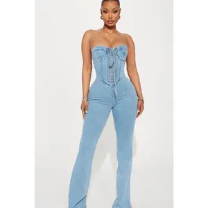 Play It Your Way Denim Jumpsuit - Light Wash G