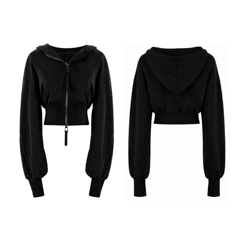 Classic Cropped Hoodie - Black - S ONLY - FINAL SALE - TikTok Shop