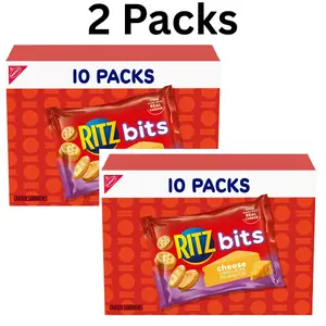 Cheese Sandwich Crackers, Lunch Snacks, 10 Snack Packs
