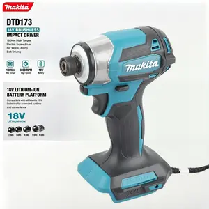 Makita DTD173 18V Brushless Impact Driver 180Nm High Torque Electric Screwdriver For Woodworking Construction Home Repair