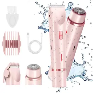 Electric Hair Removal Tool, 1 Box 2-in-1 Double Head Waterproof High Quality Trimmer Epilators, Wet & Dry Use Hair Removal Tool for Underarm, Leg, Arm, Body, Epilator Hair Remover, Body Hair Shaver