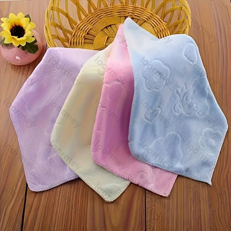 Random 8pcs Cute Multicolor Washable Cleaning Cloths - Reusable Quick-Dry Microfiber Towels for Kitchen, Bathroom, Glass And Surfaces; Multi-Purpose Household And Commercial Cleaning Wipes, Suitable for Dishes