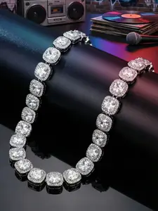 Iced Miami Cuban Chain Necklace Silver Gold Tone Finish 18mm Width High Gloss Iced Plating Premium Alloy Construction