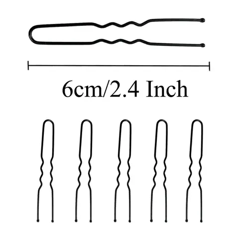 Women's U-Shaped Hair Pin - 1PCS Secure Hold Bobby Pin with Strong Grip for Bun Styling, Long Hair Hairstyles