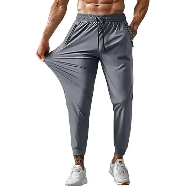 Men's four-piece jogger pants, stretchy and breathable, available in various colors, perfect for gym workouts and outdoor activities Men's four-piece jogger pants, stretchy and breathable, available in various colors, perfect for gym workouts and outdoor activities