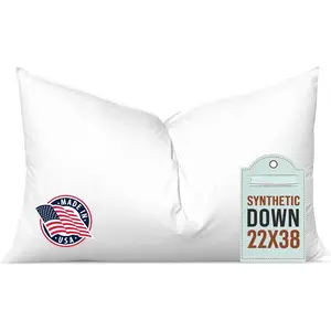 Synthetic Down Pillow Insert - 22x38 Down Alternative Pillow, Ultra Soft Oversized King Bed Sleeping Pillow,Large Rectangle Sham