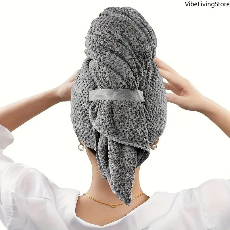 Unisex Quick-Dry Microfiber Hair Towel Turban - Ethnic Baroque Print, Elastic Band, Synthetic PVC Bath Wrap, Hood Towel with Romantic Glamorous Street Vintage Funky Peppy Style for Everyday Wear