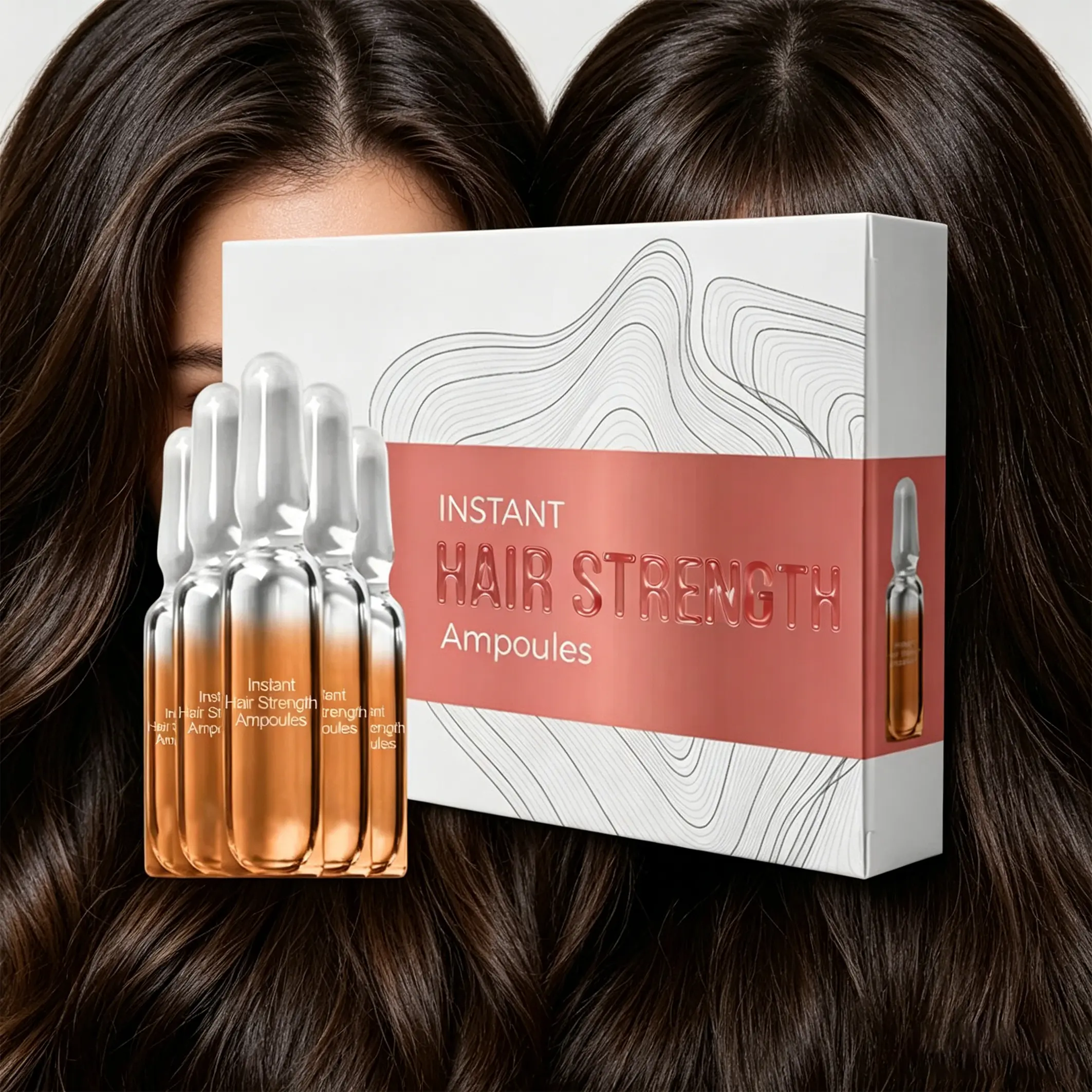 Hair Ampoule Serum, ampollas para el crecimiento del cabello, Hair Regrowth Oil, Repairs and Promotes Hair Growth, Hair Strength Ampoule