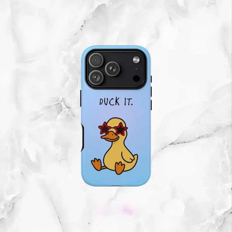 Duck It Phone Case |   Funny Quirky Design |   for iPhone 17 16 15 14 13 12 11 Air ProMax Plus