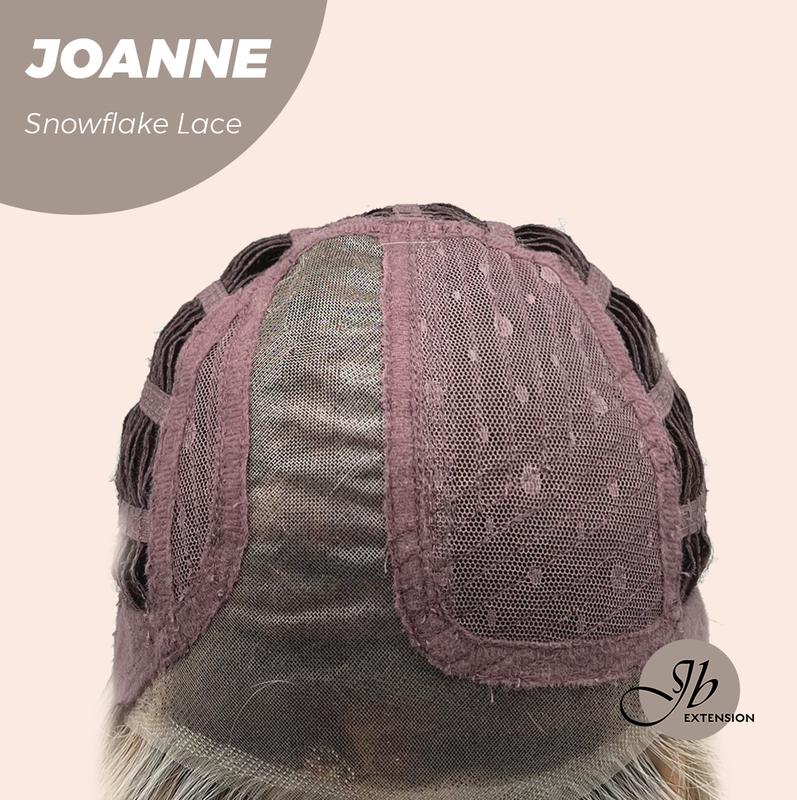 JBEXTENSION 11 Inches Blonde Pre-Cut Side Part Snowflake Lace Frontlace Glueless Wig JOANNE【BENDY EAR TABS】