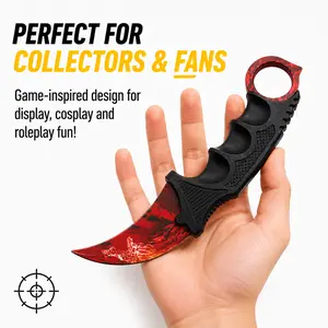 CSGO Style Rotating Claw Scraper-Style Fidget Tool, Plastic No-Blade Stress Relief Gadget, Smooth Rotation Desk Tool for DIY Fans, Workshop Desk, Office, Home & Gamer Gift