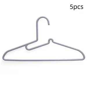5pcs Household Duck-Shaped Plastic Hangers, Non-Slip Wardrobe Clothes Hangers, Durable Hangers for Dry and Wet Use, Traceless Design