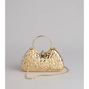 Party Plans Metallic Clutch Bag