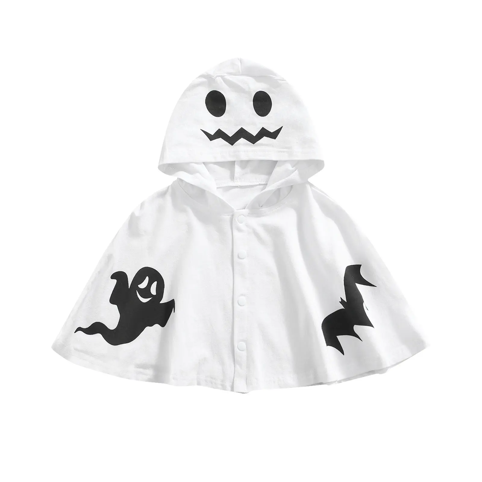 Afunbaby Kids Cloak, Toddler Halloween Cartoon Patterns Print Hooded Coat Jacket for Spring Fall, 9 Months-3 Years