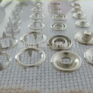 50set 9.5mm (About) metal snap buttons baby romper buckle scrapbook products children's clothing prong snap button